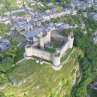 Buy canvas prints of Harlech Castle from a different perspective by lee retallic