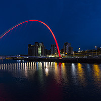Buy canvas prints of Gateshead & Newcastle Millennium Bridge by Phil Page
