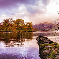 Buy canvas prints of Dusk on Lake Windermere by Phil Page