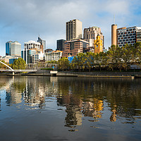 Buy canvas prints of Melbourne city skyline  by Andrew Michael