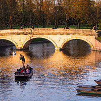 Buy canvas prints of Golden hour at Cambridge by Andrew Michael