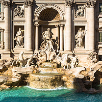Buy canvas prints of Trevi Fountain (Fontana di Trevi) in Rome by Andrew Michael