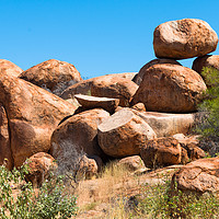 Buy canvas prints of Devils Marbles by Andrew Michael