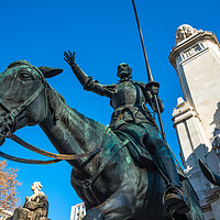 Buy canvas prints of Don Quixote and Sancho Panza by Andrew Michael
