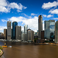 Buy canvas prints of Brisbane city skyline by Andrew Michael
