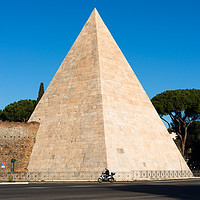 Buy canvas prints of The Pyramid of Cestius by Andrew Michael