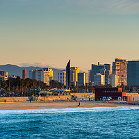 Buy canvas prints of Barcelona beach by Andrew Michael