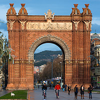 Buy canvas prints of Barcelona arch by Andrew Michael