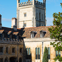 Buy canvas prints of Pembroke College with the Pitt Building by Andrew Michael