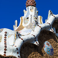 Buy canvas prints of Park Guell house by Andrew Michael