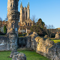 Buy canvas prints of Bury St Edmunds Abbey by Andrew Michael