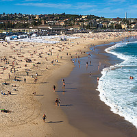 Buy canvas prints of Bondi Beach on a summer's day by Andrew Michael