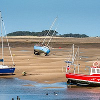 Buy canvas prints of Wells next the sea boats by Andrew Michael
