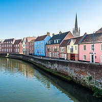 Buy canvas prints of River Wensum at the Quayside by Andrew Michael