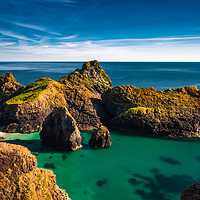 Buy canvas prints of Kynance Cove on the Lizard Peninsular by Andrew Michael