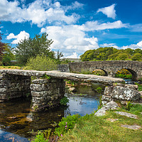 Buy canvas prints of Medieval clapper bridge by Andrew Michael