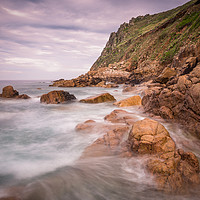Buy canvas prints of Seascape of Porth Nanven 1 by Andrew Michael