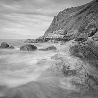 Buy canvas prints of Seascape of Porth Nanven 2 by Andrew Michael