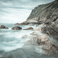 Buy canvas prints of Seascape of Porth Nanven 3 by Andrew Michael