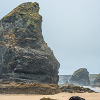 Buy canvas prints of Awesome Bedruthan Steps by Andrew Michael