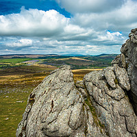 Buy canvas prints of Views from Haytor Rock by Andrew Michael
