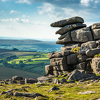Buy canvas prints of Great Staple Tor Devon by Andrew Michael