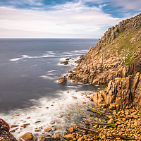 Buy canvas prints of Shipwreck near Lands End by Andrew Michael