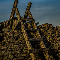 Buy canvas prints of The Wooden Stile by Barry Henderson