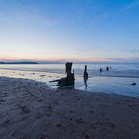 Buy canvas prints of Blue Anchor Bay Sunset by Thomas Finch-Jones