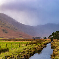 Buy canvas prints of Fleetwith Pike in the rain by Claire Turner