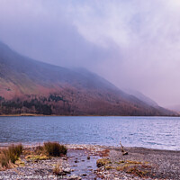 Buy canvas prints of Buttermere lake (faded) by Claire Turner