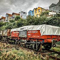 Buy canvas prints of Old coal wagon by Claire Turner