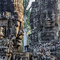 Buy canvas prints of Faces of Bayon by Claire Turner