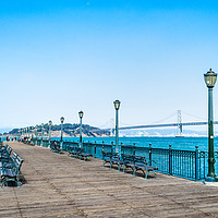 Buy canvas prints of San Francisco Pier No. 7 by Claire Turner