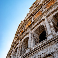 Buy canvas prints of Close up perspective of the Colosseum by Claire Turner