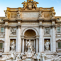 Buy canvas prints of Trevi Fountain in Rome by Claire Turner