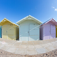 Buy canvas prints of Beach Huts in Fleetwood by Tom Holmes