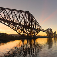 Buy canvas prints of Forth Rail Bridge at Dawn by Stuart Robb