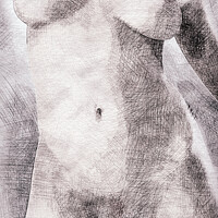 Buy canvas prints of Naked woman dancing by Ann Spells