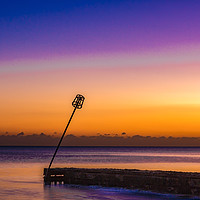 Buy canvas prints of Sunset at Worthing Seafront by Chris Allen