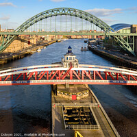 Buy canvas prints of Newcastle Bridges by Graham Dobson