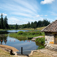Buy canvas prints of The Boating Lake, Cragside Estate, Northumberland by Graham Dobson