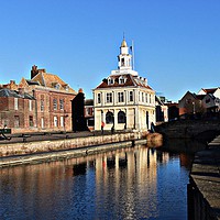 Buy canvas prints of cold winter day  at kings Lynn  customs house  by D Buttolph Photography