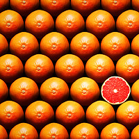 Buy canvas prints of Grapefruit slice between group by Johan Swanepoel