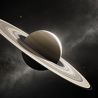 Buy canvas prints of Planet Saturn with major moons by Johan Swanepoel
