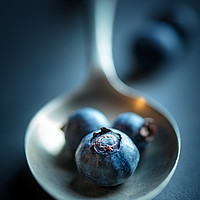Buy canvas prints of Blueberries Macro Still Life by Johan Swanepoel