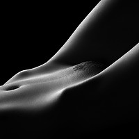 Buy canvas prints of Bodyscape nude woman close-up by Johan Swanepoel