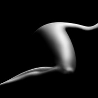 Buy canvas prints of Nude woman bodyscape 9 by Johan Swanepoel