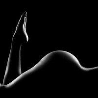 Buy canvas prints of Nude woman bodyscape 14 by Johan Swanepoel