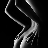 Buy canvas prints of Nude woman bodyscape 39 by Johan Swanepoel
